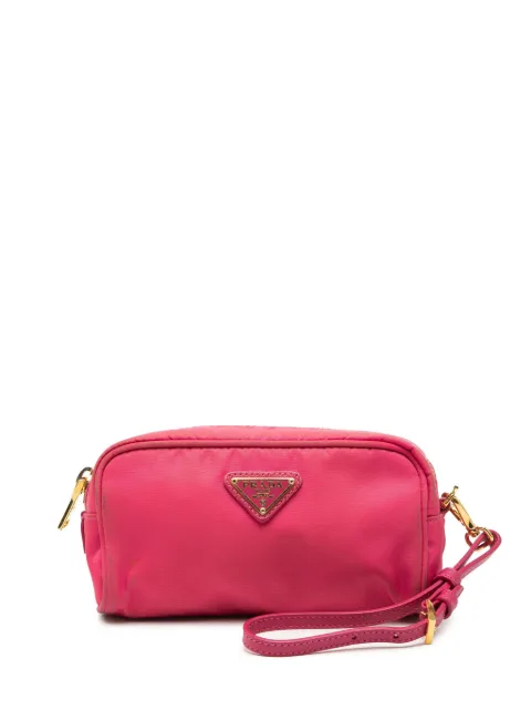 Prada Pre-Owned 2013-2026 Tessuto Wristlet pouch Pink KCZ8EVB4PGU51FF2
