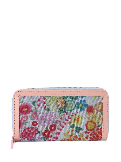 Kurt Geiger London Shoreditch floral-print wallet Blue 5833386669
