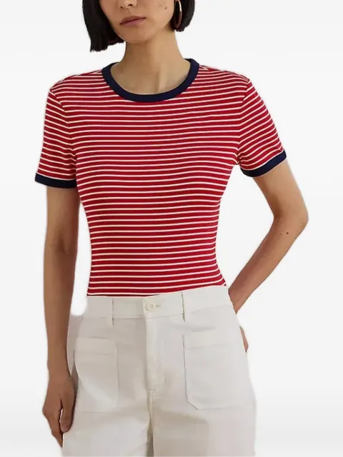 Lauren Ralph Lauren striped T-shirt Red 200P09076001