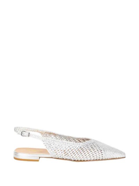 STATUS Intreccio slingback mules Silver O4004INTRECCIOA50