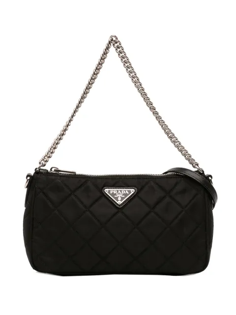 Prada Pre-Owned 2013-2026 Impuntu Tessuto satchel Black N56X645JLB8BWC7E