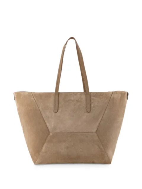 Brunello Cucinelli suede tote bag Neutrals MBDLB2571C9793