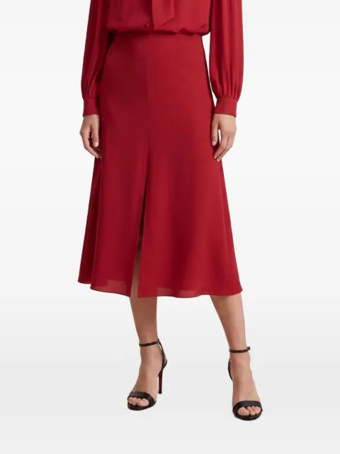 Valentino Garavani front-slit midi skirt Red 9B3RAF681MH