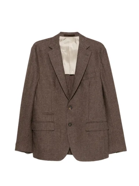 Eleventy single-breasted notched-lapel suit Brown N75ABUL02TES0N047