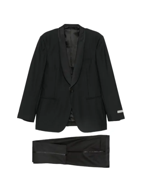 Canali shawl-lapel suit Black 1278123BF00084