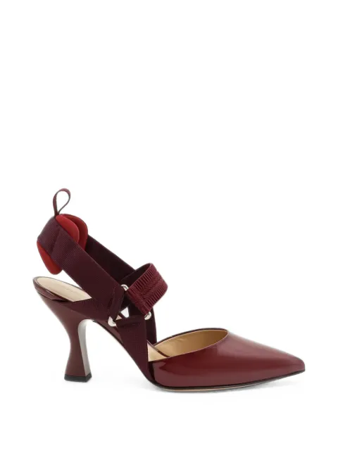 FENDI Colibrì slingback heeled pumps Red 8J9099NEH