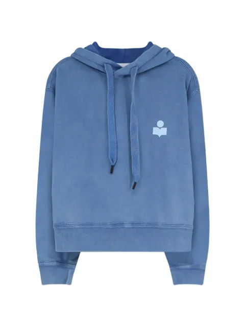 MARANT ÉTOILE logo-print drawstring hoodie Blue SW0200FAD1M04E