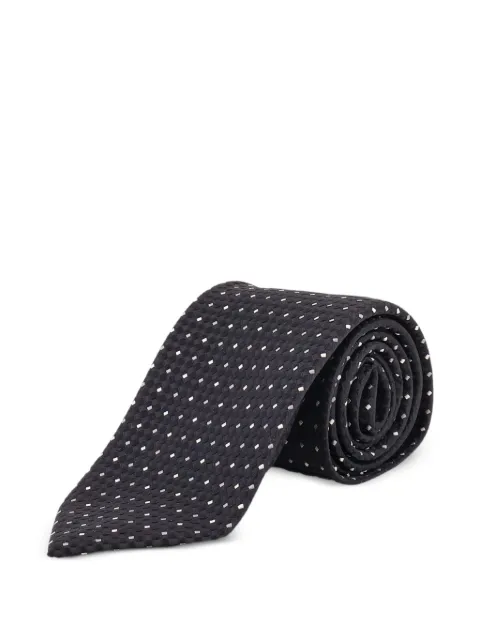 TOM FORD micro-dot jacquard tie Black STE001S0342UCE