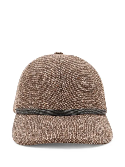 Brunello Cucinelli wool-blend baseball cap Brown MCAP90218C002