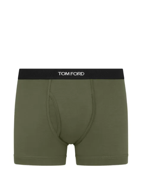 TOM FORD logo-waistband boxer briefs Green T4LC31040302
