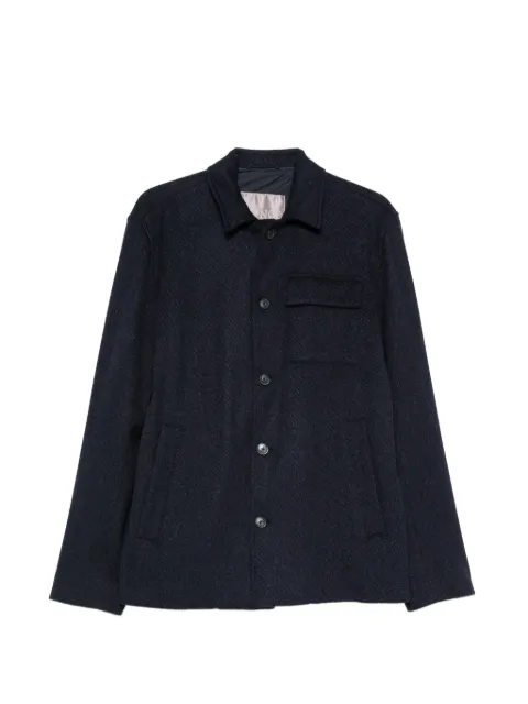 Herno chest flap-pocket button-up jacket Blue GI00116UR33517