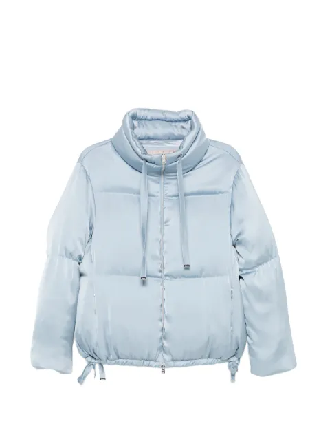 Herno quilted high-neck zip-up jacket Blue PI00186DR12912