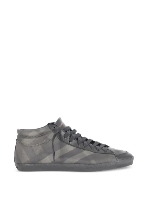 Burberry Pre-Owned check-print high-top sneakers Grey RFCPUITSH746567M