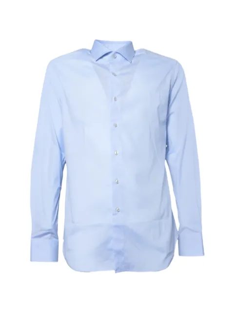 XE spread-collar button-up shirt Blue 558ML16113004