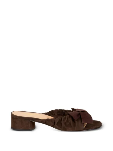 STATUS bow-detail heeled sandals Brown O4405AMALFI490