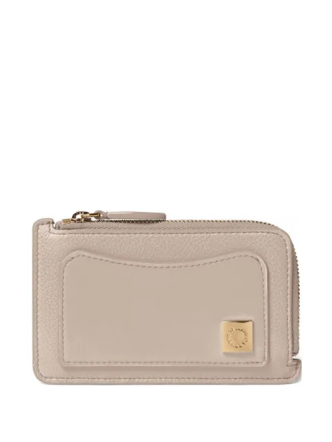 Stella McCartney logo-plaque zipped cardholder Neutrals 7P0082WP0533