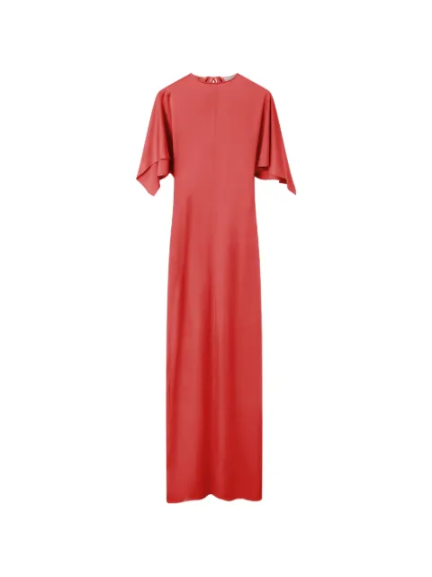 Stella McCartney cape-sleeve open-back maxi dress Red 6A07243FU302