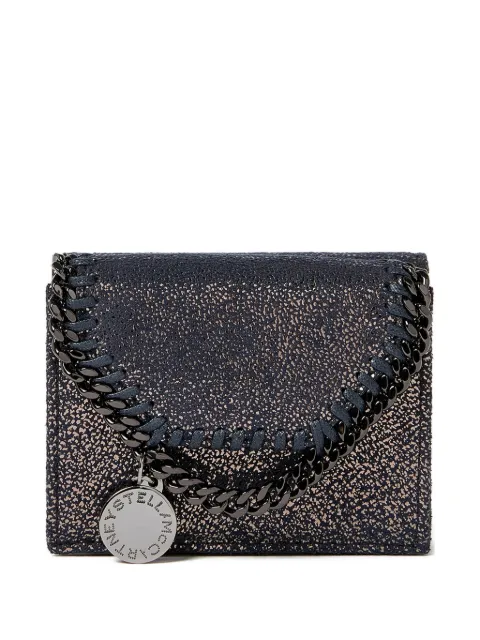 Stella McCartney Falabella glittered wallet Blue 7P0095WP0489
