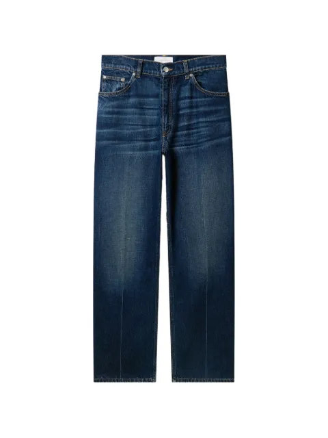Stella McCartney logo-embroidered wide-leg jeans Blue 6D05043SQH70