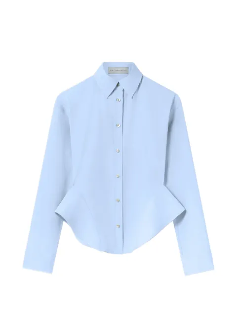 Stella McCartney peplum-waist shirt Blue 6202083HU191