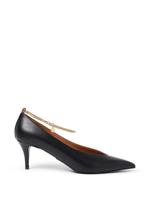 Stella McCartney chain-link pointed-toe pumps Black 810705E00291