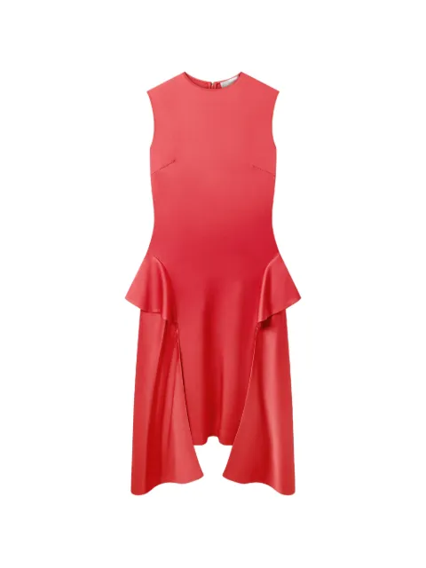 Stella McCartney ruffled-trim asymmetric dress Red 6A07193FU302