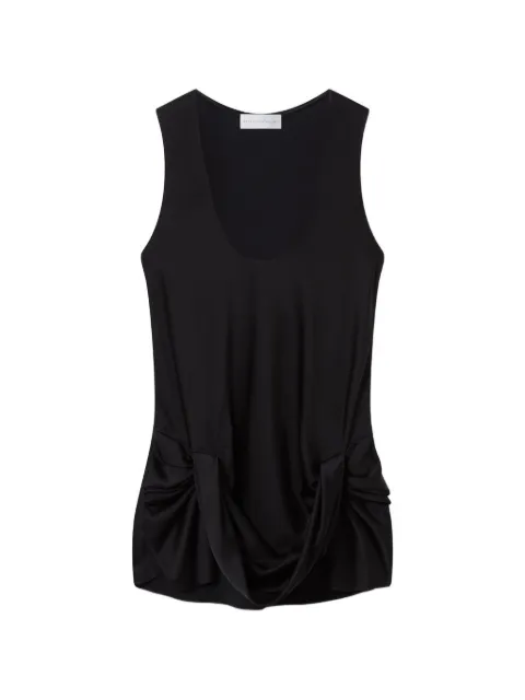 Stella McCartney draped knot-detail top Black 6T03053FU302