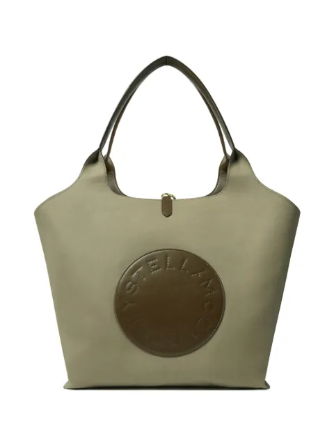 Stella McCartney Logo-patch tote bag Green 7B0206WP0753