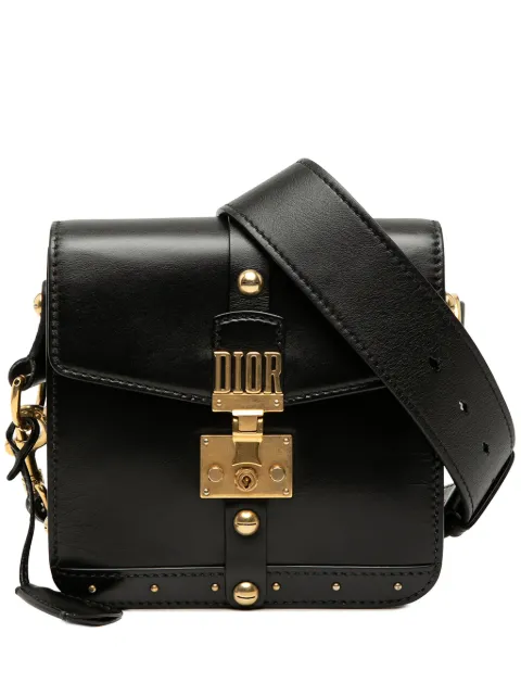 Christian Dior Pre-Owned 2017 Leather DiorAddict Square Flap crossbody bag Black BBWSCJBMSYVPLDPS