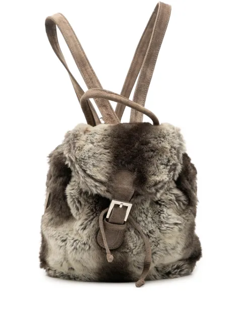 Fendi Pre-Owned 20th Century Mink Fur Tie Dye Print backpack Grey JWVXF1JIMG0Q3UIS