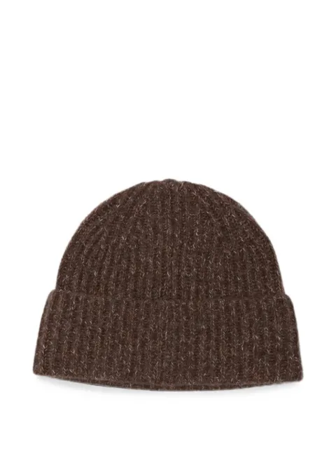 Lisa Yang ribbed-knit beanie hat Brown 4026504DCO