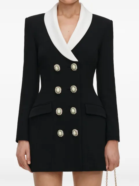 Self-Portrait black tailored blazer mini dress Black AW26054SB