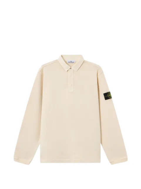 Stone Island polo collar cotton sweatshirt Neutrals L2S156100001S0406