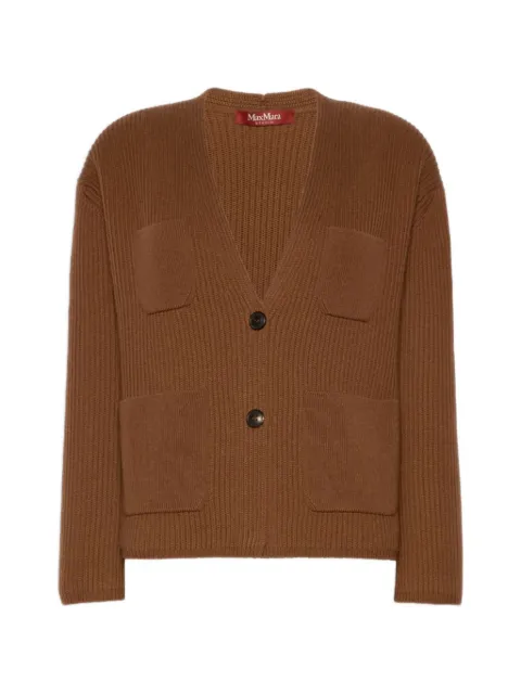 Max Mara wool and cashmere cardigan Brown 2626346042600