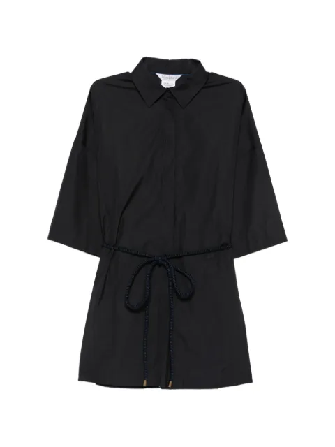 Max Mara rope-belt short-sleeve shirt Black 2621196051600