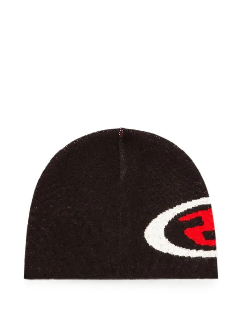 Diesel logo-intarsia beanie Black A242370DLCH