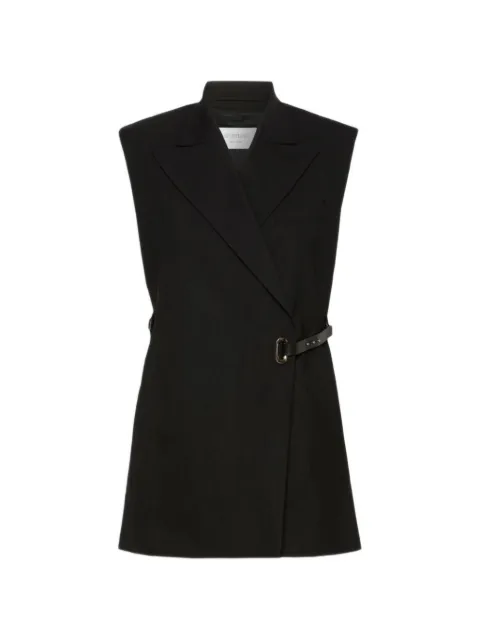 Sportmax belted sleeveless blazer Black 2622286011600003