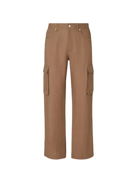 FENDI linen cargo pants Brown FB1135AVSG