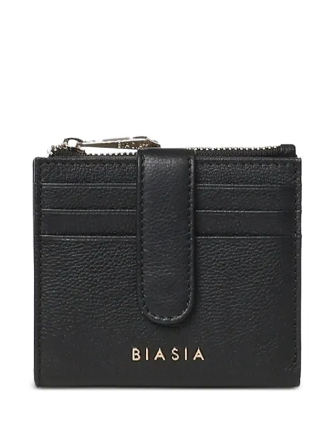 BIASIA logo-plaque zip-fastening wallet Black BIPP9FF285001