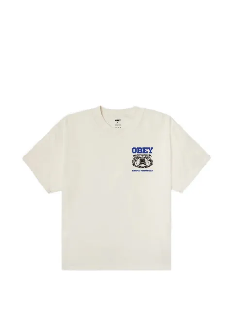 Obey Know Thyself graphic-print T-shirt Neutrals 22MC0001877