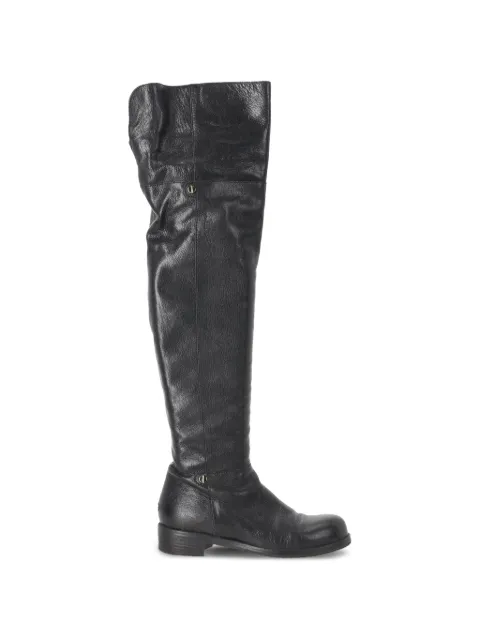 Jimmy Choo Pre-Owned Deron knee-high boots Black RFCPUITSH746511W