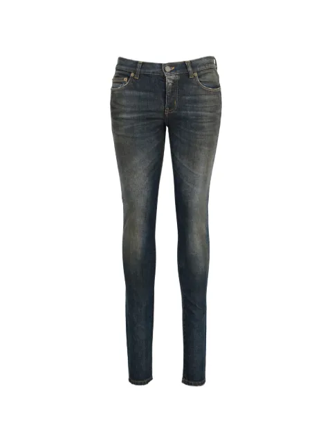 Saint Laurent Pre-Owned D01 W/SK-LW skinny jeans Blue CVB2343