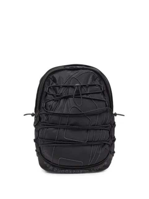 Diesel Tech-D bungee-cord logo-print backpack Black X10631P8774