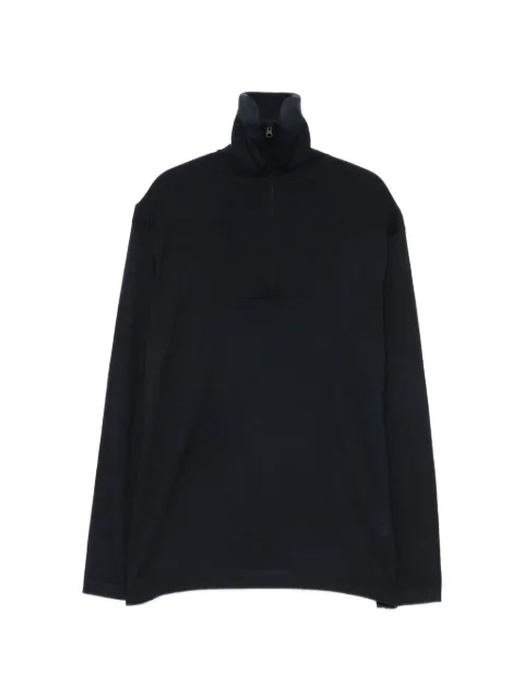 Lisa Yang quarter-zip long-sleeve sweater Blue 3025117