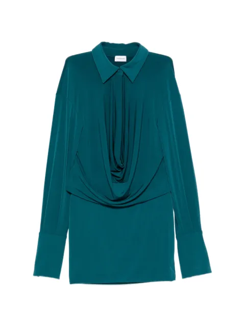 THE ANDAMANE Lilia long-sleeve mini dress Blue T200107ATJP199