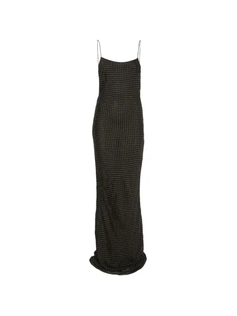 THE ANDAMANE Ninfea polka-dot maxi dress Black T200131ATNV149