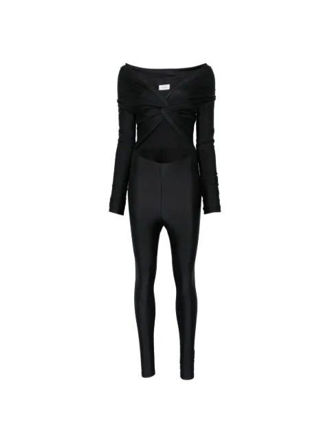 THE ANDAMANE twist-detail cut-out jumpsuit Black T200145ATJP062
