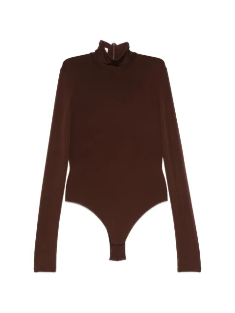THE ANDAMANE Ziggy high-neck long-sleeve bodysuit Brown T200735BTJP199