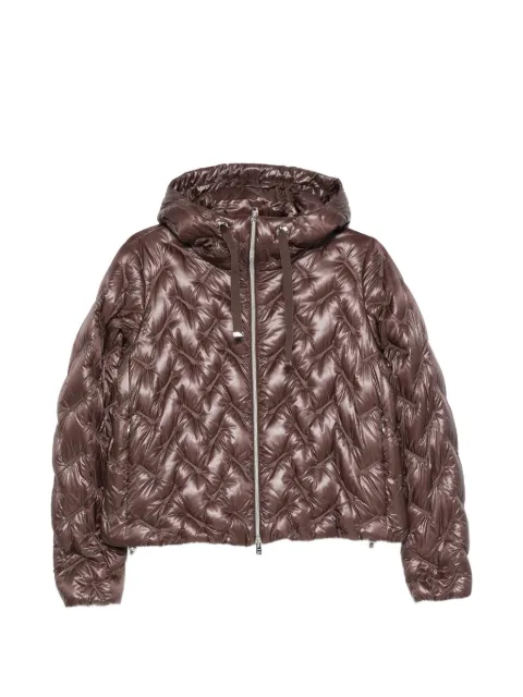 Herno Resort hooded puffer jacket Brown PI00169DR12017Z