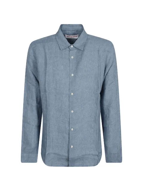 Orlebar Brown Giles long-sleeve shirt Blue 282454